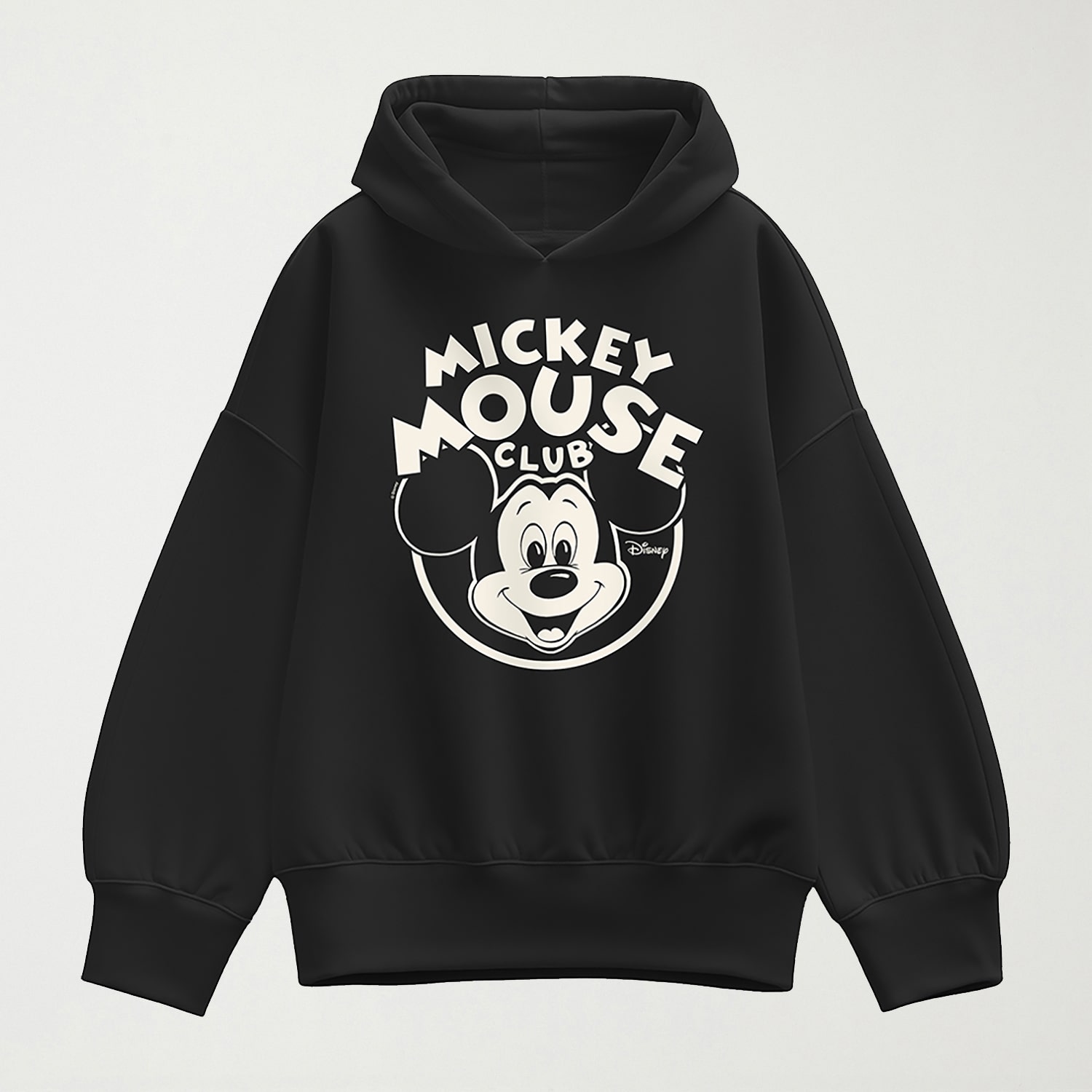 Mm Club Logo Womens Long Sleeve Mickey Mouse Hoodie