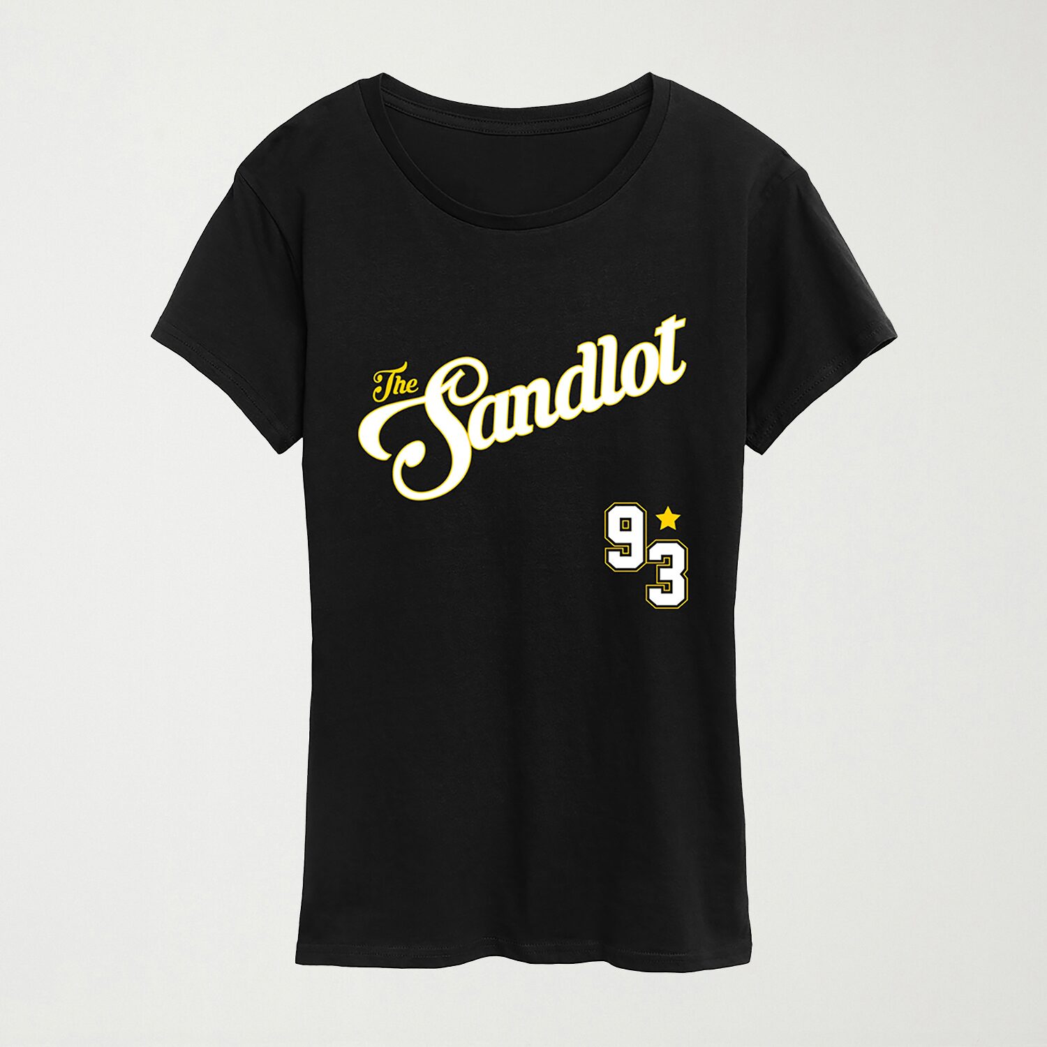 Sandlot Jersey Womens Crew Neck Short Sleeve Regular Fit Graphic T-Shirt