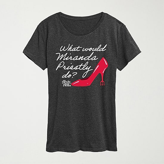 What Would Miranda Do Womens Crew Neck Short Sleeve Regular Fit Graphic T-Shirt
