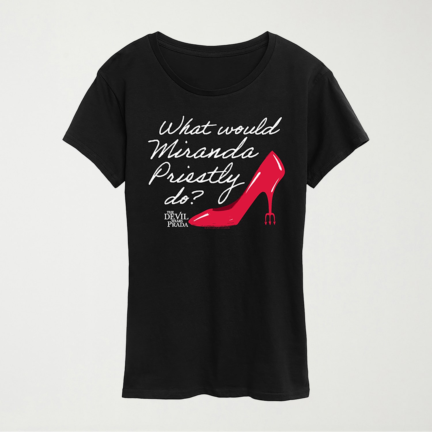 What Would Miranda Do Womens Crew Neck Short Sleeve Regular Fit Graphic T-Shirt