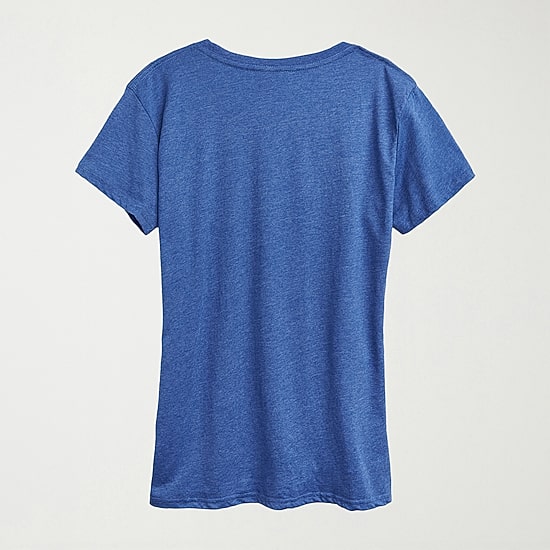 Not Just Blue Womens Crew Neck Short Sleeve Regular Fit Graphic T-Shirt