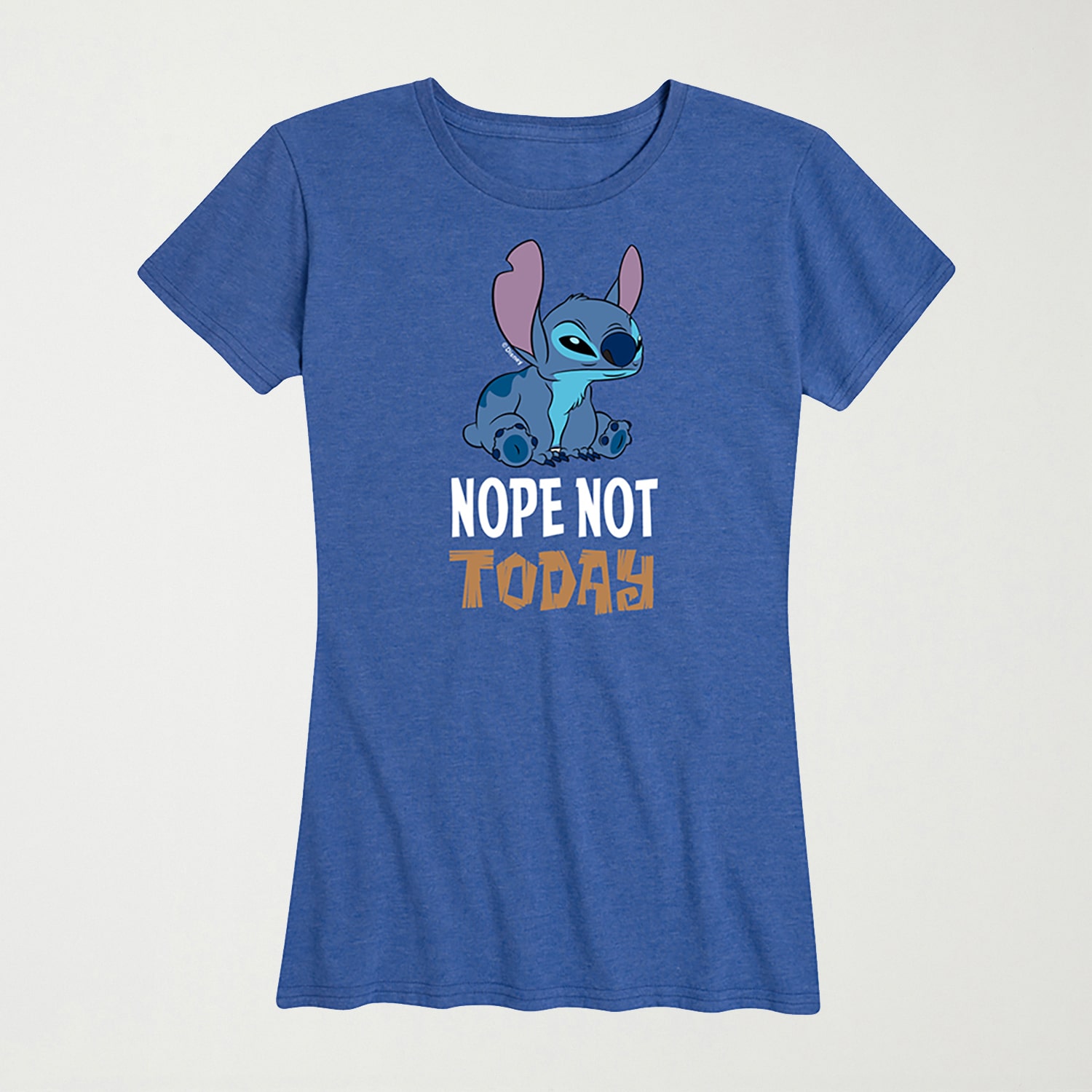 Nope Not Today Womens Crew Neck Short Sleeve Regular Fit Graphic T-Shirt