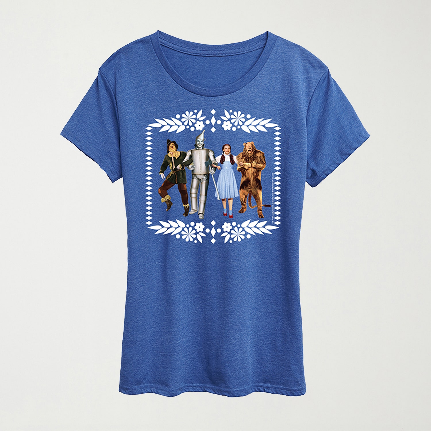 Oz Group White Border Womens Crew Neck Short Sleeve Regular Fit The Wizard of Graphic T-Shirt