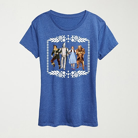 Oz Group White Border Womens Crew Neck Short Sleeve Regular Fit The Wizard of Oz Graphic T-Shirt