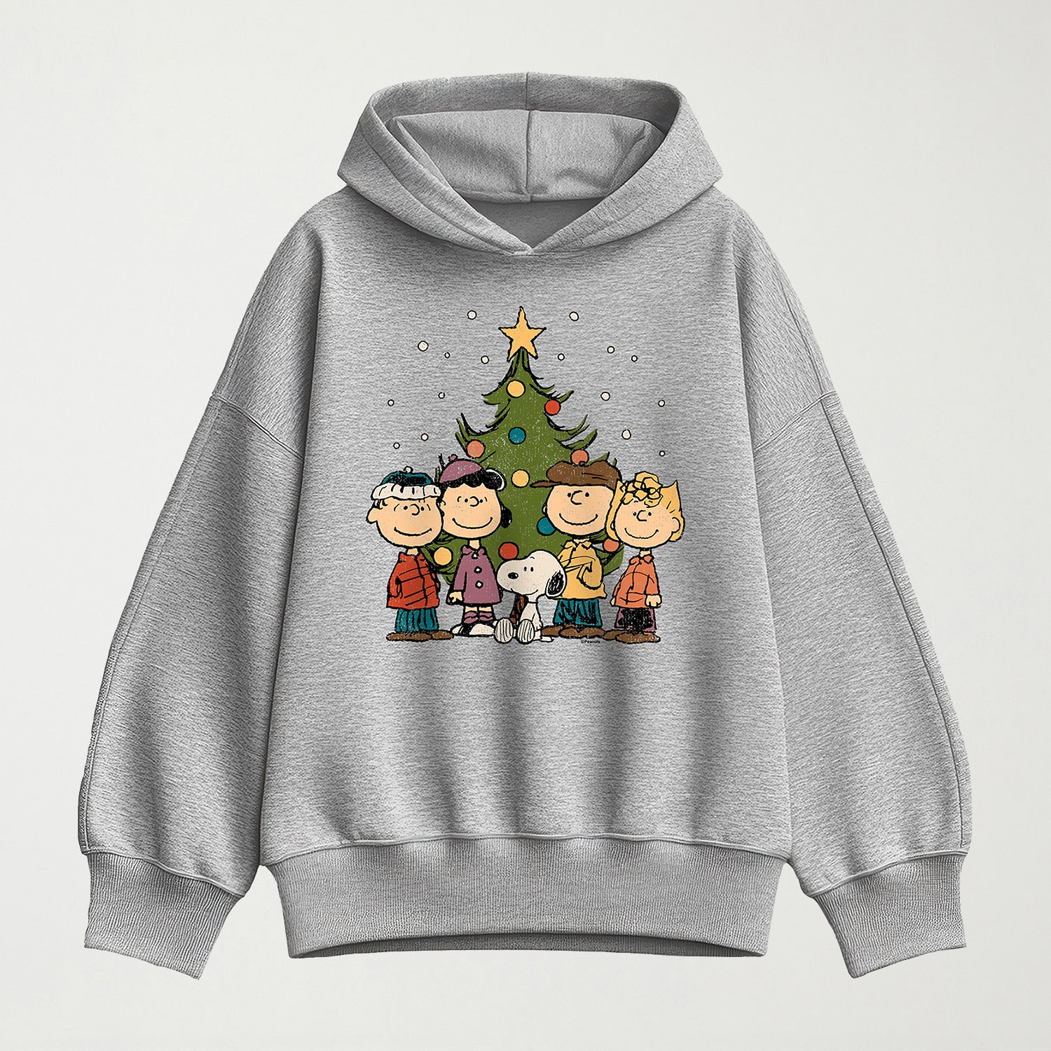 Christmas Group Womens Long Sleeve Peanuts Hoodie