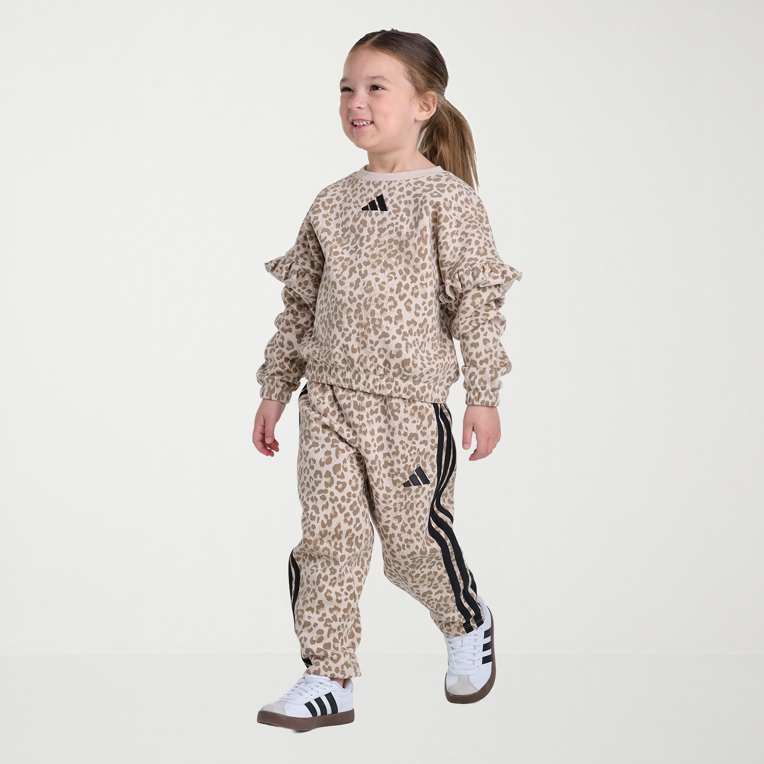 adidas Little Girls 2-pc. Pant Set