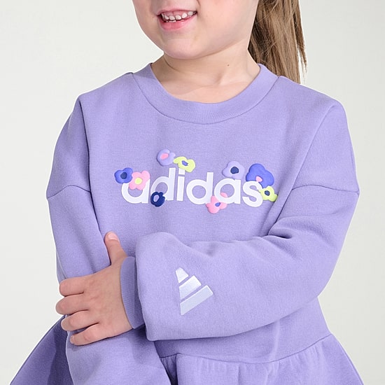 adidas Little Girls Knit 2-pc. Pant Set