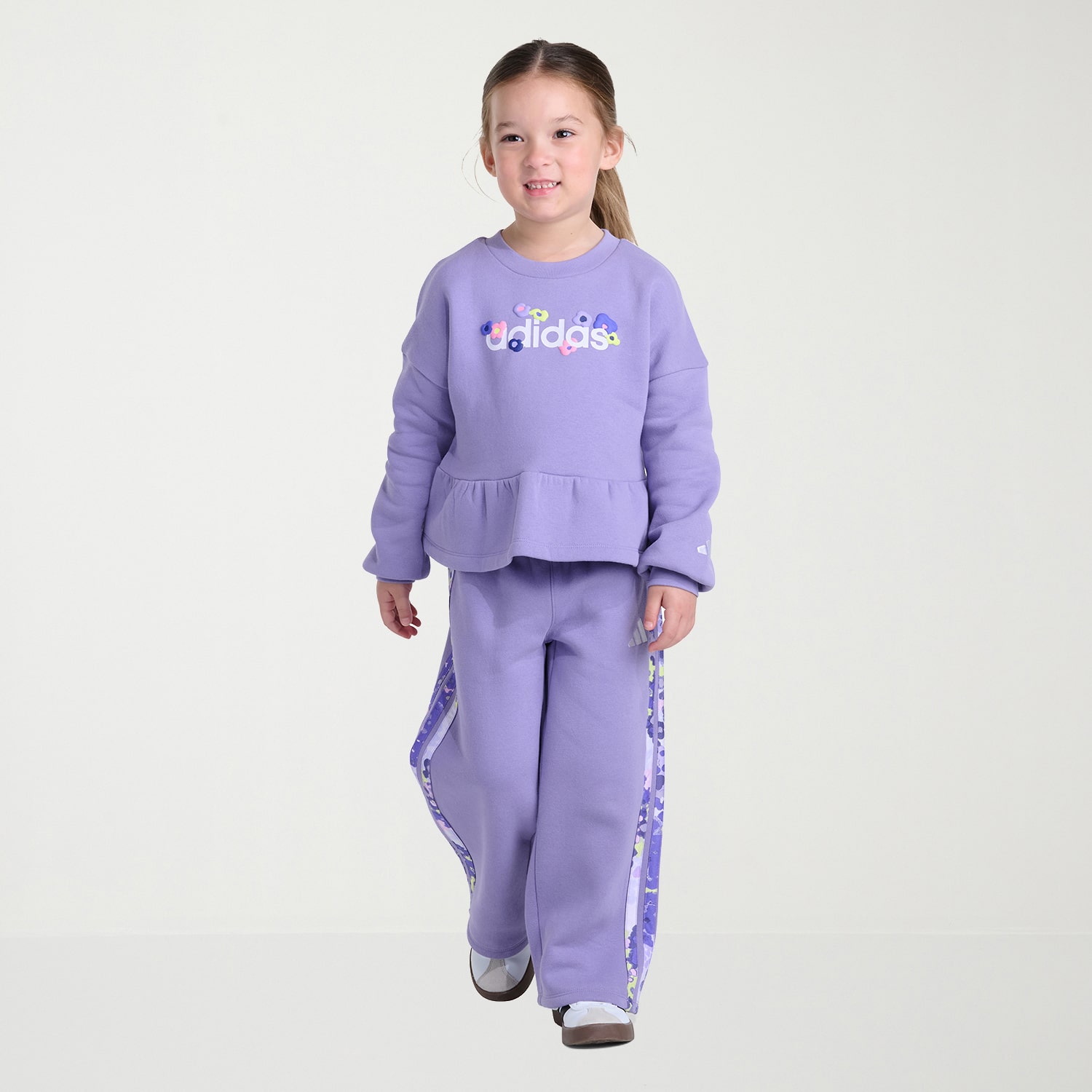 adidas Little Girls 2-pc. Pant Set
