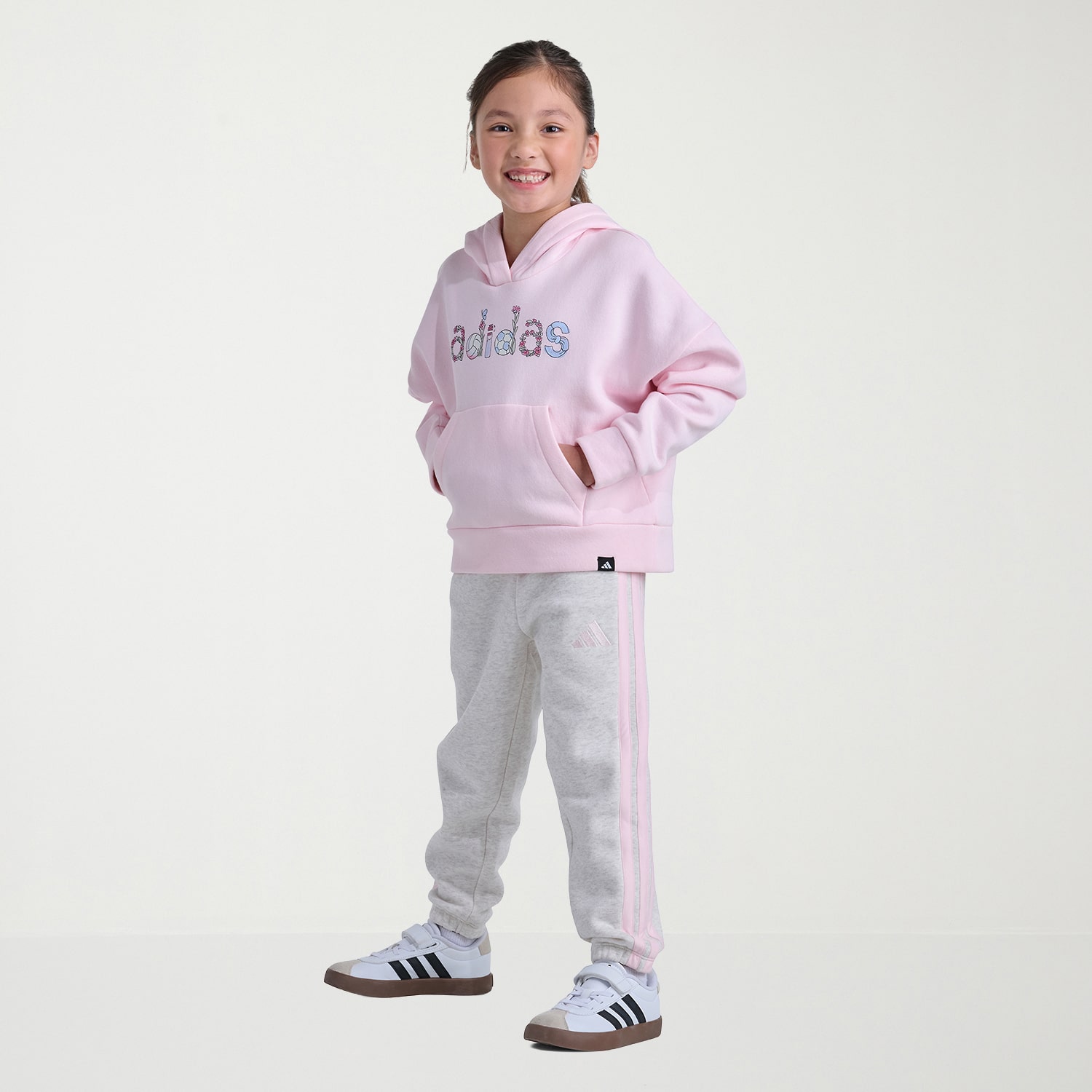 adidas Little Girls 2-pc. Pant Set