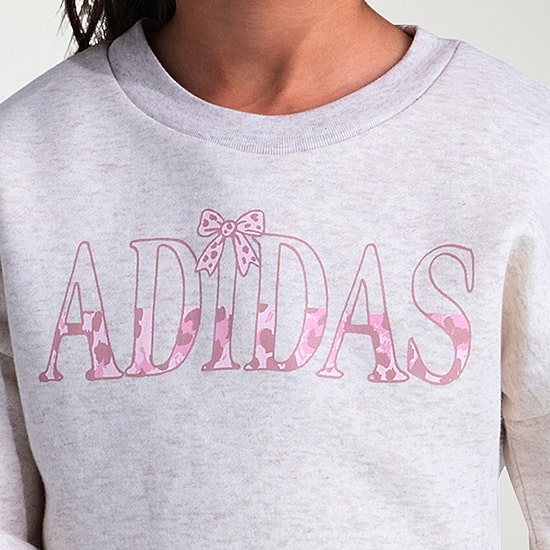 adidas Little Girls Knit 2-pc. Pant Set