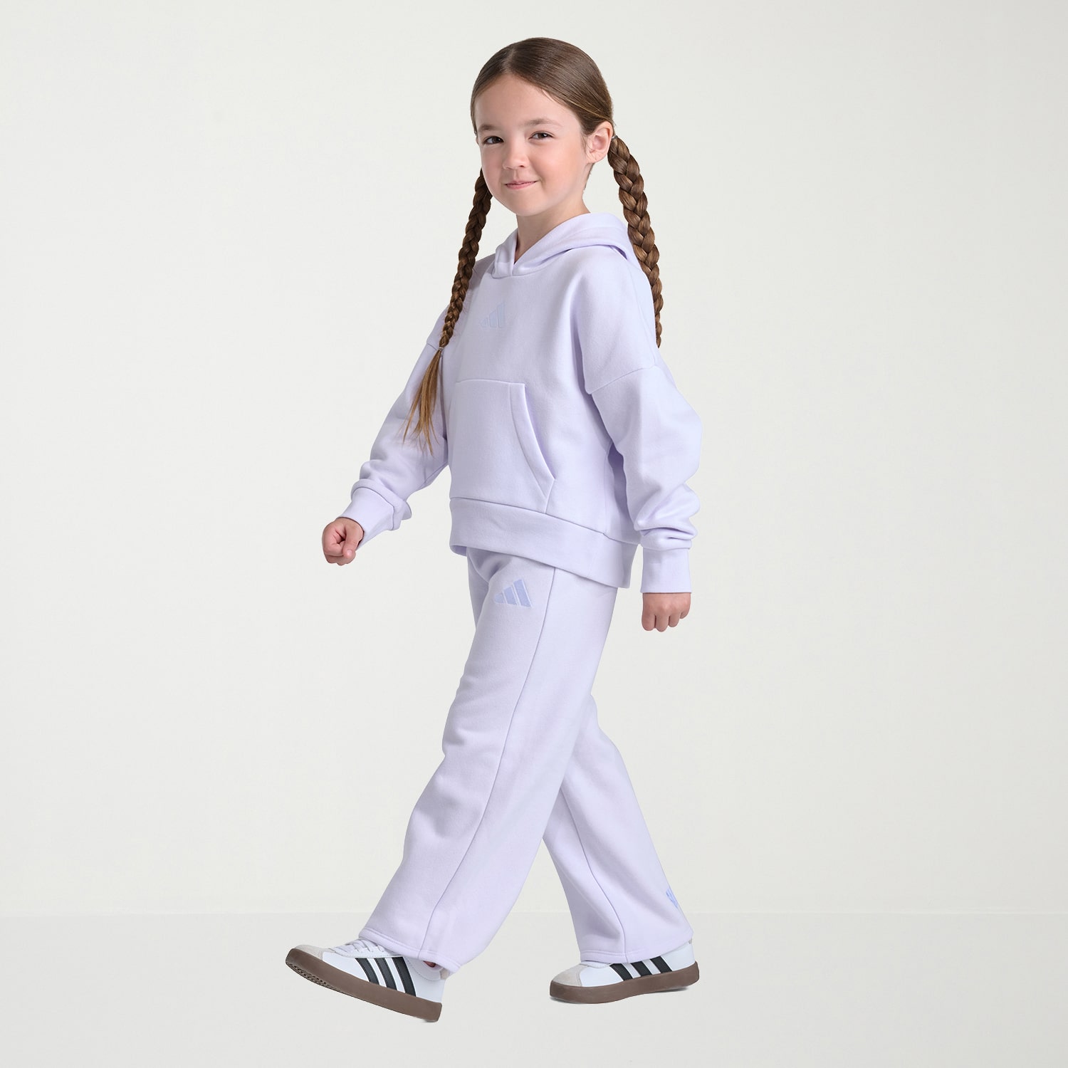 adidas Little Girls Fleece 2-pc. Pant Set