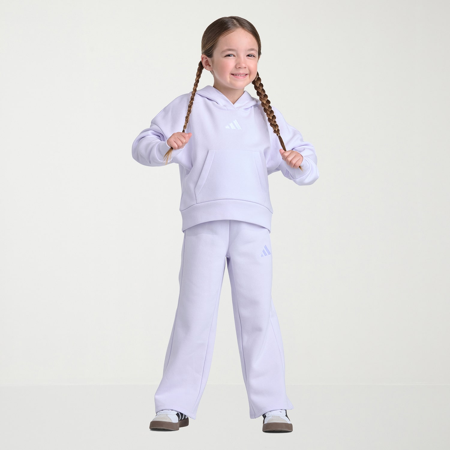 adidas Little Girls Fleece 2-pc. Pant Set