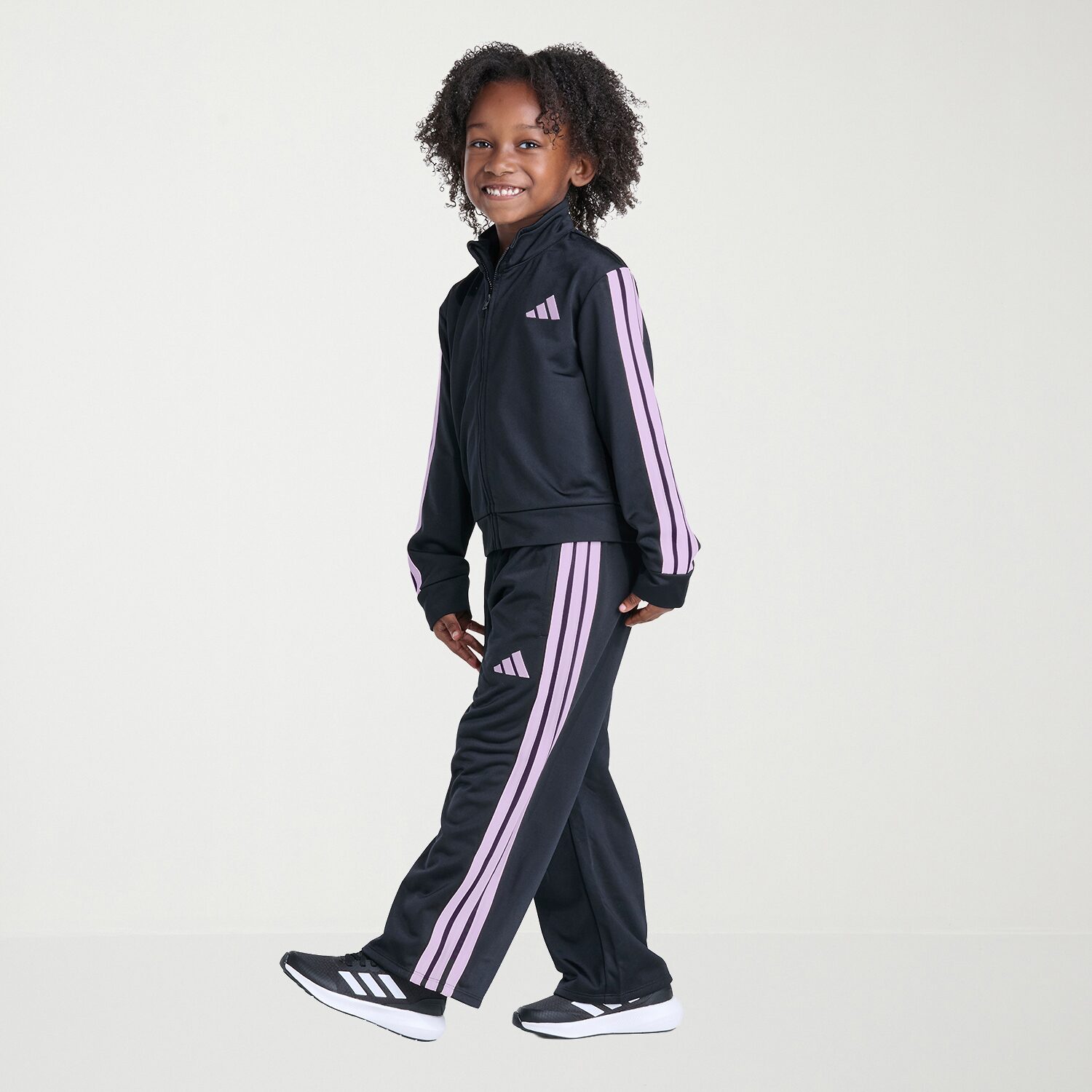 adidas Little Girls Logo 2-pc. Track Suit