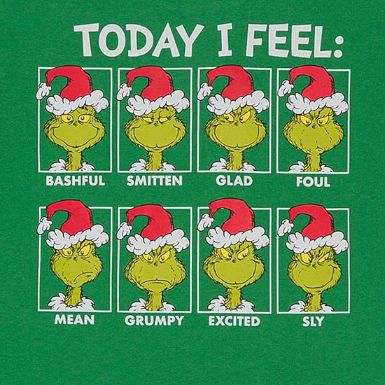 Little & Big Kid Boys Crew Neck Short Sleeve Regular Fit Grinch Graphic T-Shirt