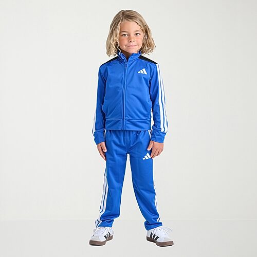 adidas Boys' 4-20 Event Three-Stripe Tricot Full-Zip Jacket and Pants, 2-Piece Set - Team Royal Blue