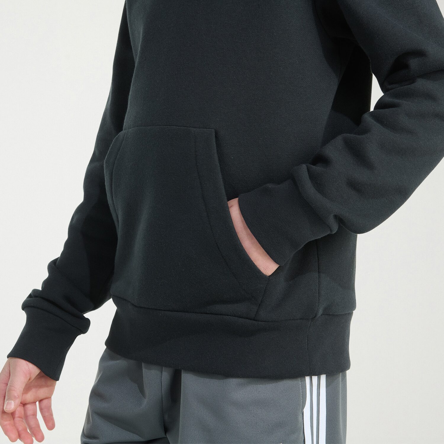 adidas Big Kid Boys Long Sleeve Fleece Active Hoodie