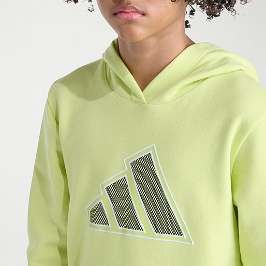 adidas Big Kid Boys Long Sleeve Fleece Active Hoodie