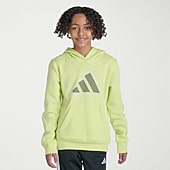 adidas Big Kid Boys Long Sleeve Fleece Active Hoodie