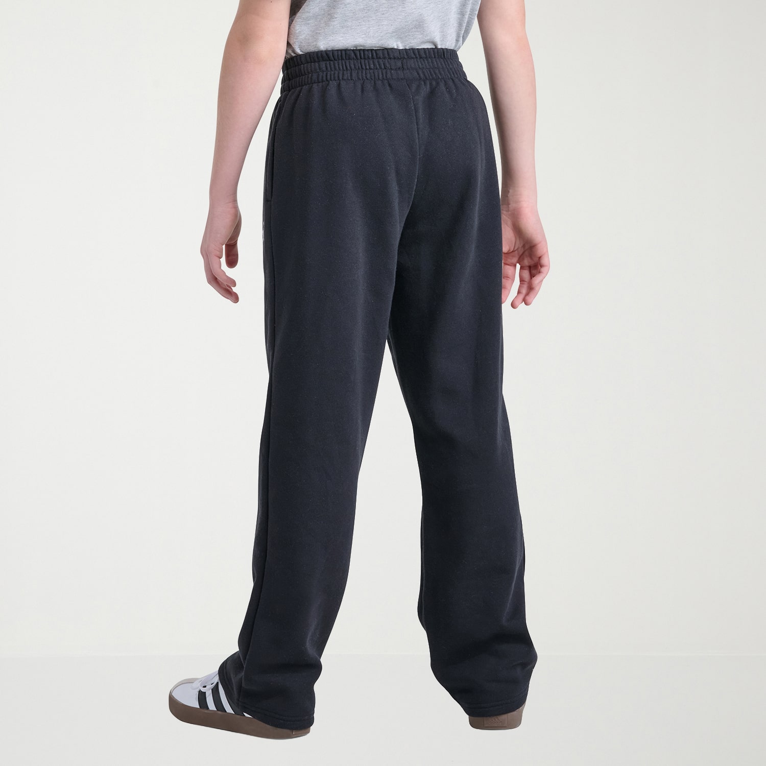 adidas Big Kid Boys Drawstring Waist Straight Mid Rise Regular Fit Fleece Jogger Pant