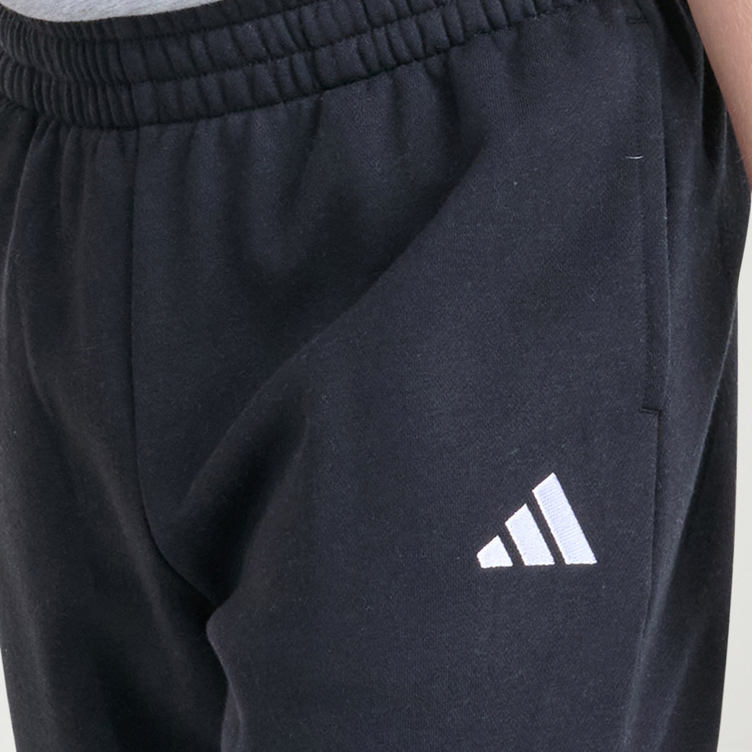 adidas Big Kid Boys Drawstring Waist Straight Mid Rise Regular Fit Fleece Jogger Pant