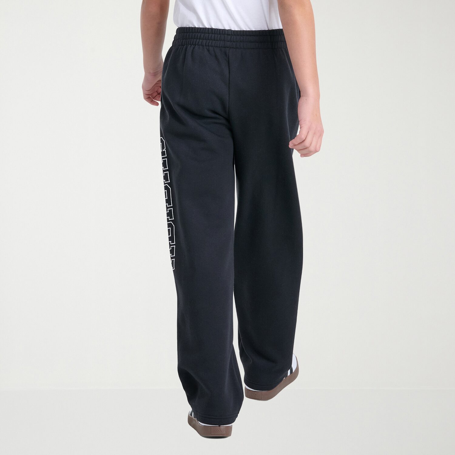 adidas Big Kid Boys Mid Rise Straight Regular Fit Fleece Pull-On Pant
