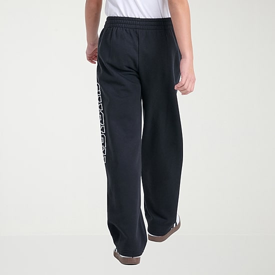 adidas Big Kid Boys Mid Rise Straight Regular Fit Fleece Pull-On Pant