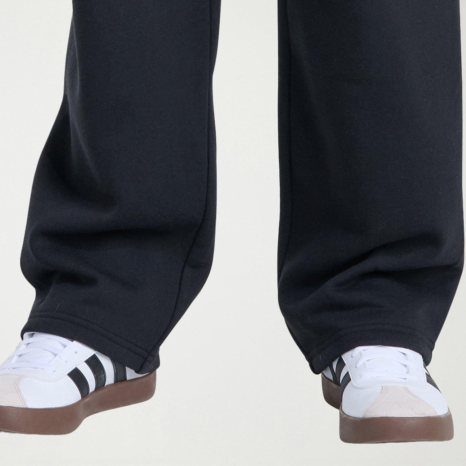 adidas Big Kid Boys Mid Rise Straight Regular Fit Fleece Pull-On Pant