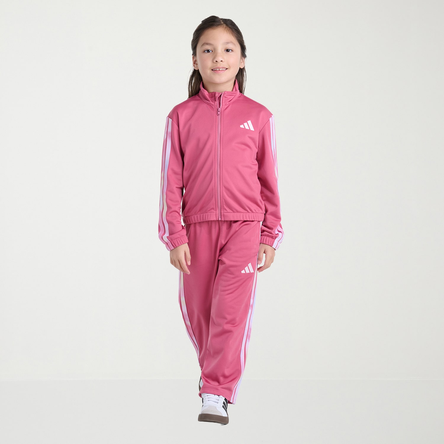 adidas Little Girls Logo 2-pc. Track Suit