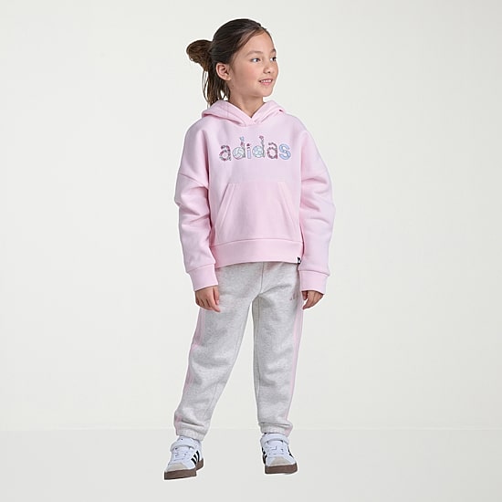adidas Little Girls Knit 2-pc. Pant Set