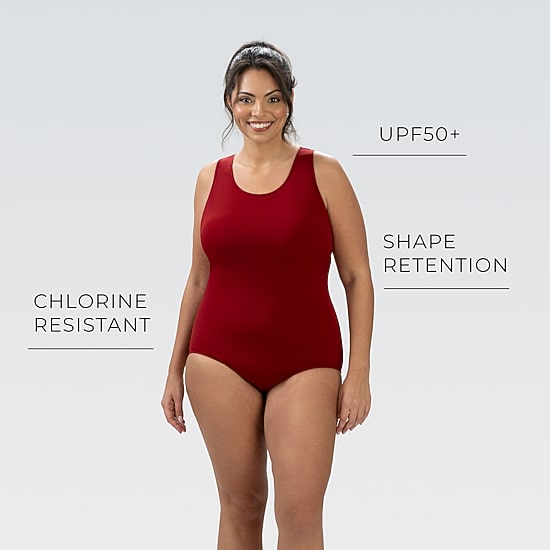 Dolfin Womens Full Coverage One Piece Swimsuit