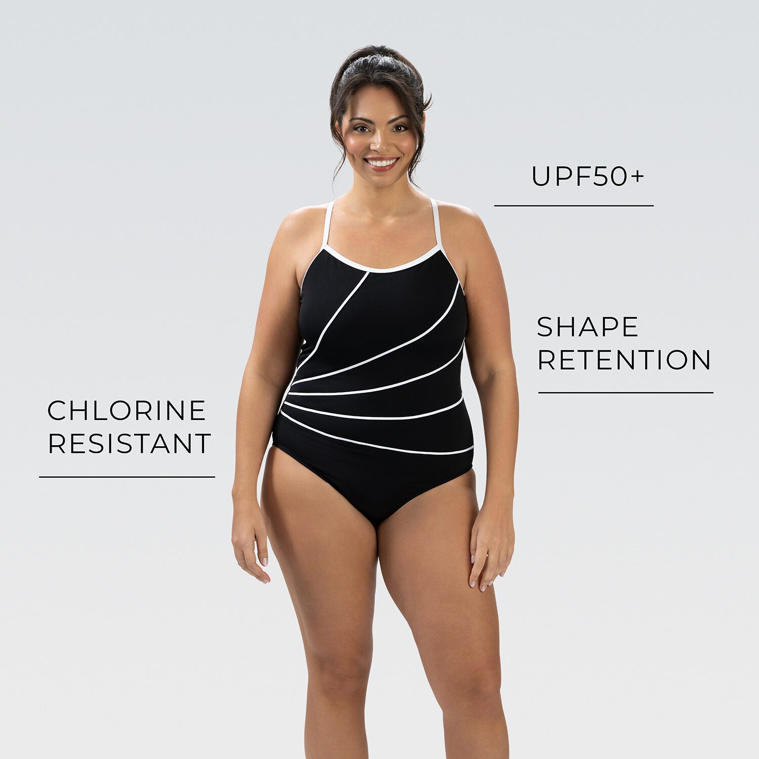 Dolfin Womens Moderate Coverage One Piece Swimsuit