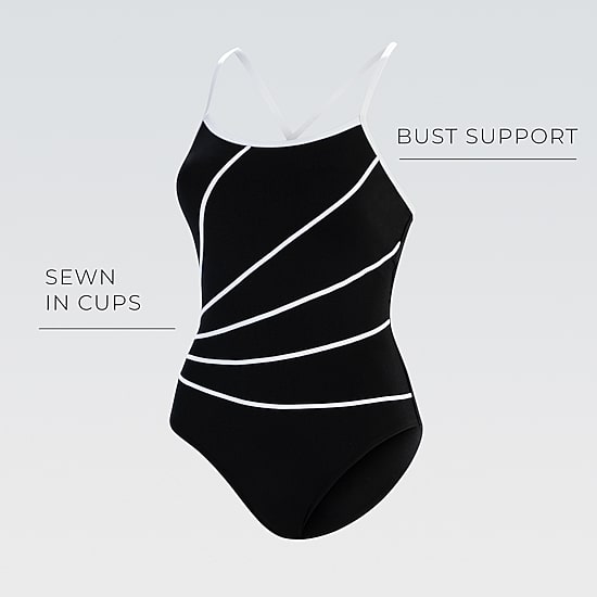 Dolfin Womens Moderate Coverage One Piece Swimsuit