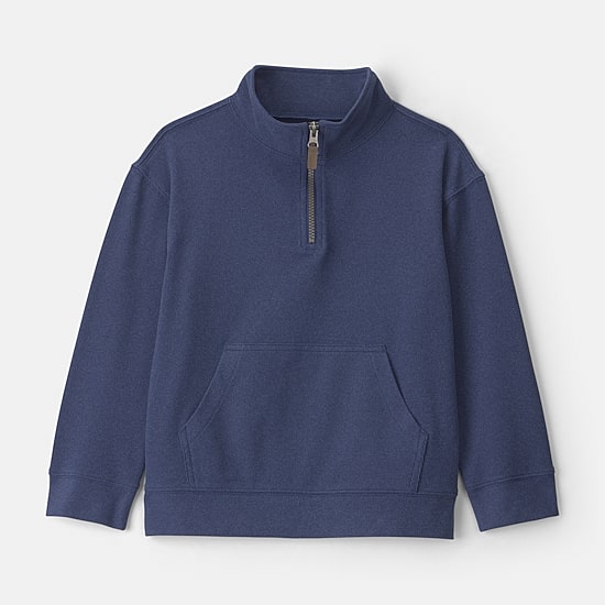 Carter's Little & Big Kid Boys Mock Neck Long Sleeve Casual Quarter-Zip Pullover
