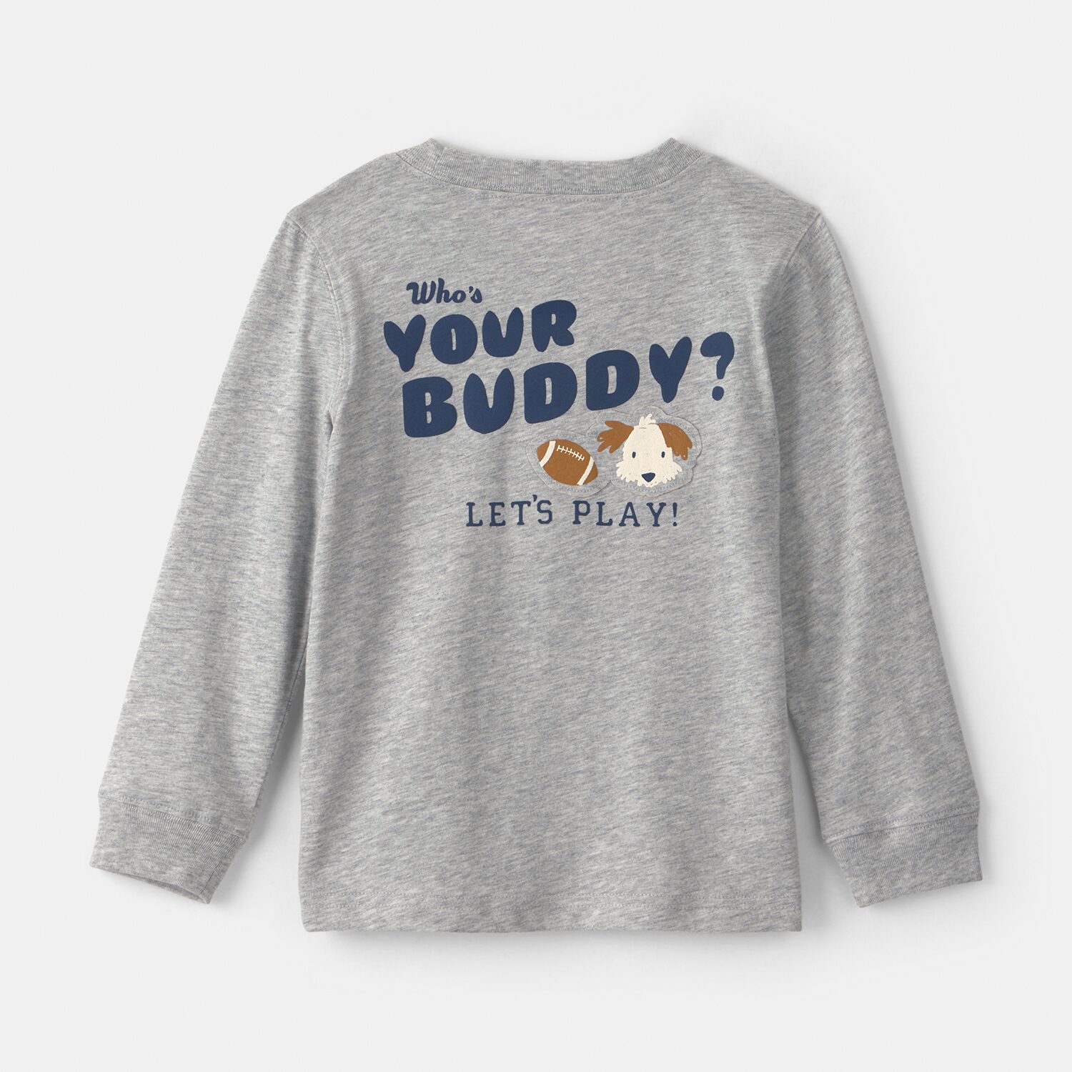 Carter's Toddler Boys Crew Neck Long Sleeve Regular Fit Graphic T-Shirt