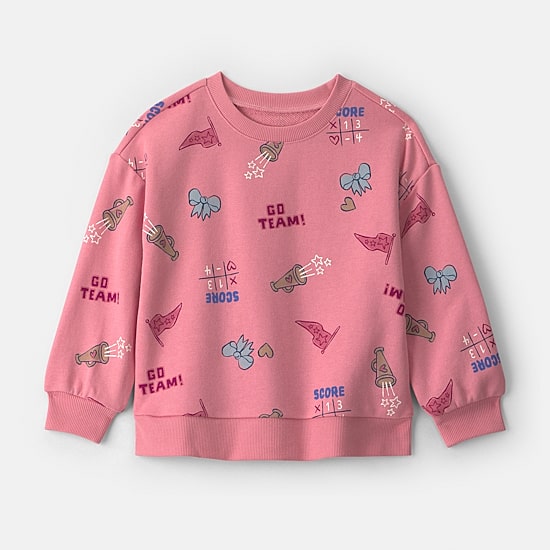 Carter's Toddler Girls Crew Neck Long Sleeve Sweatshirt