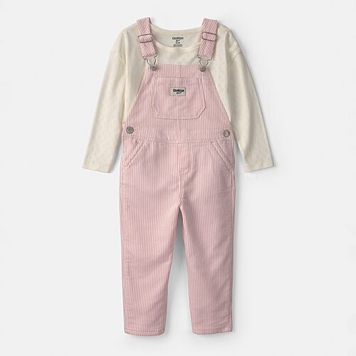 Oshkosh Babies' Toddler Girls 2-pc. Overall Set In Pink