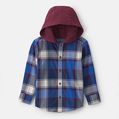 Carter's Babies' Toddler Boys Long Sleeve Hoodie In Blue