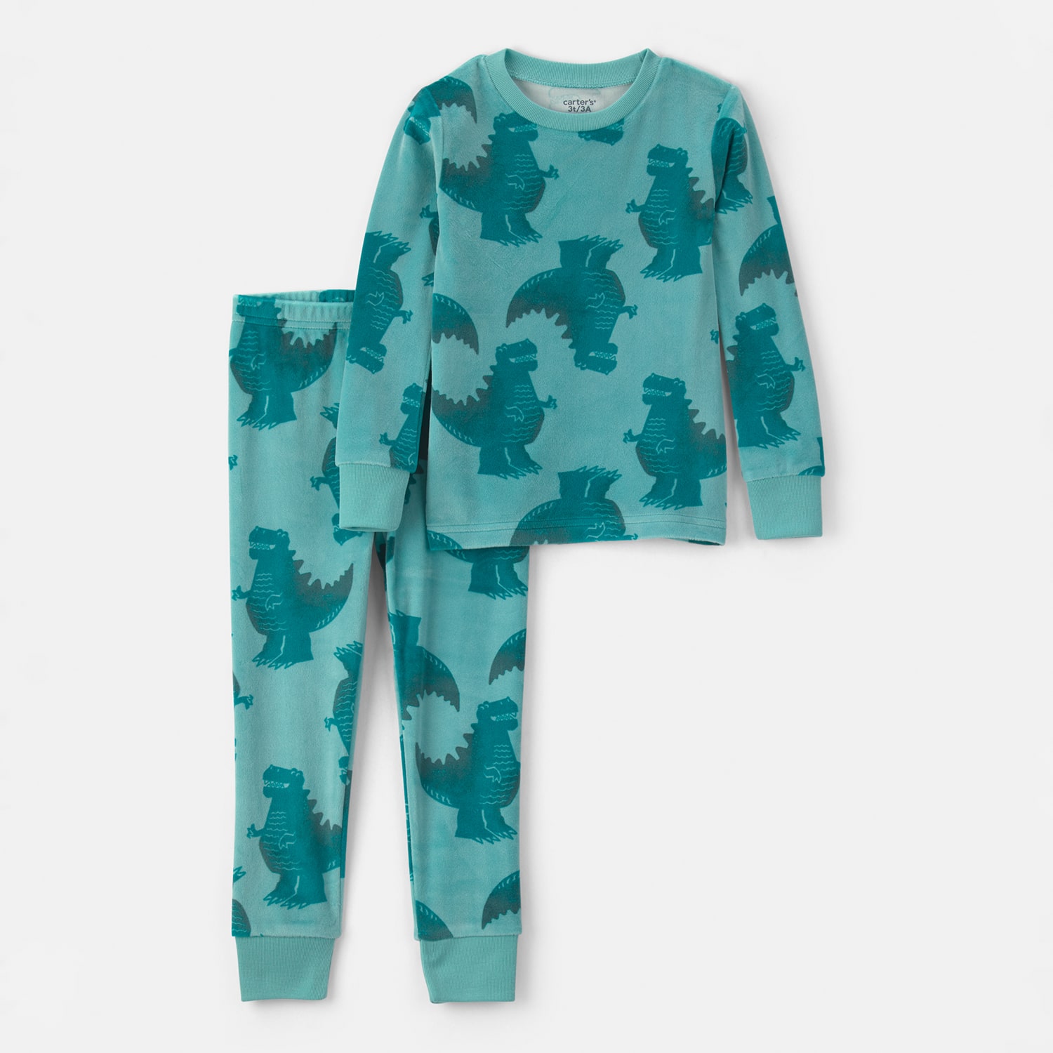 Carter's Dreamplush Toddler Boys Crew Neck Long Sleeve 2-pc. Pajama Set