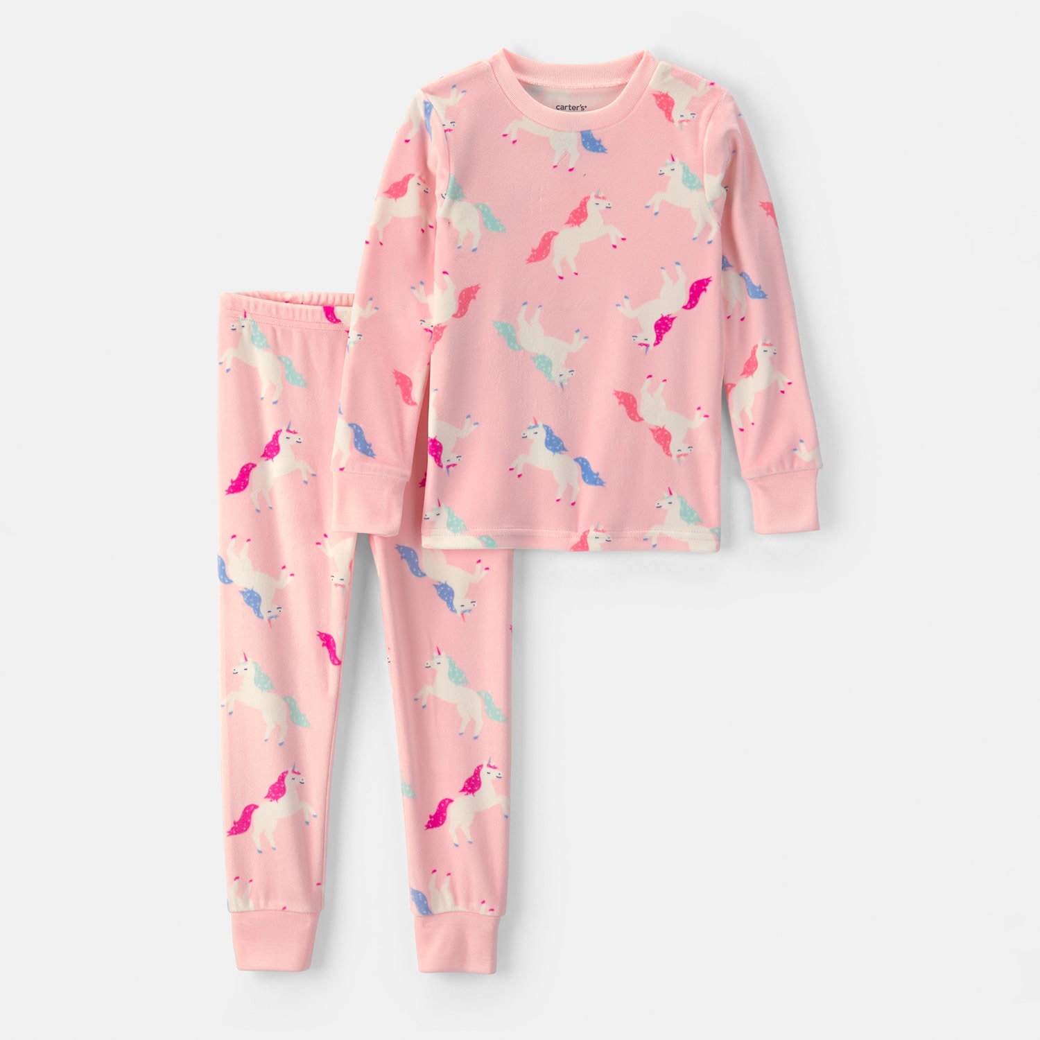 Carter's Toddler Girls Crew Neck Long Sleeve 2-pc. Pajama Set
