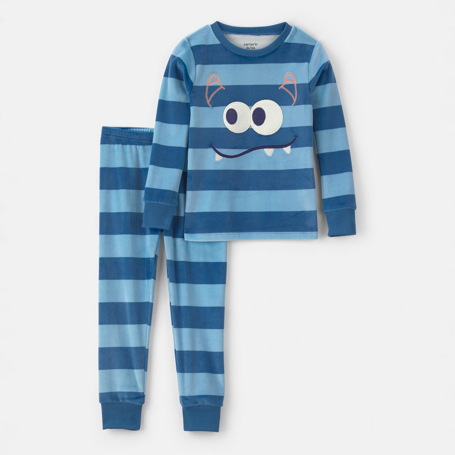 Carter's Toddler Boys Crew Neck Long Sleeve 2-pc. Pajama Set