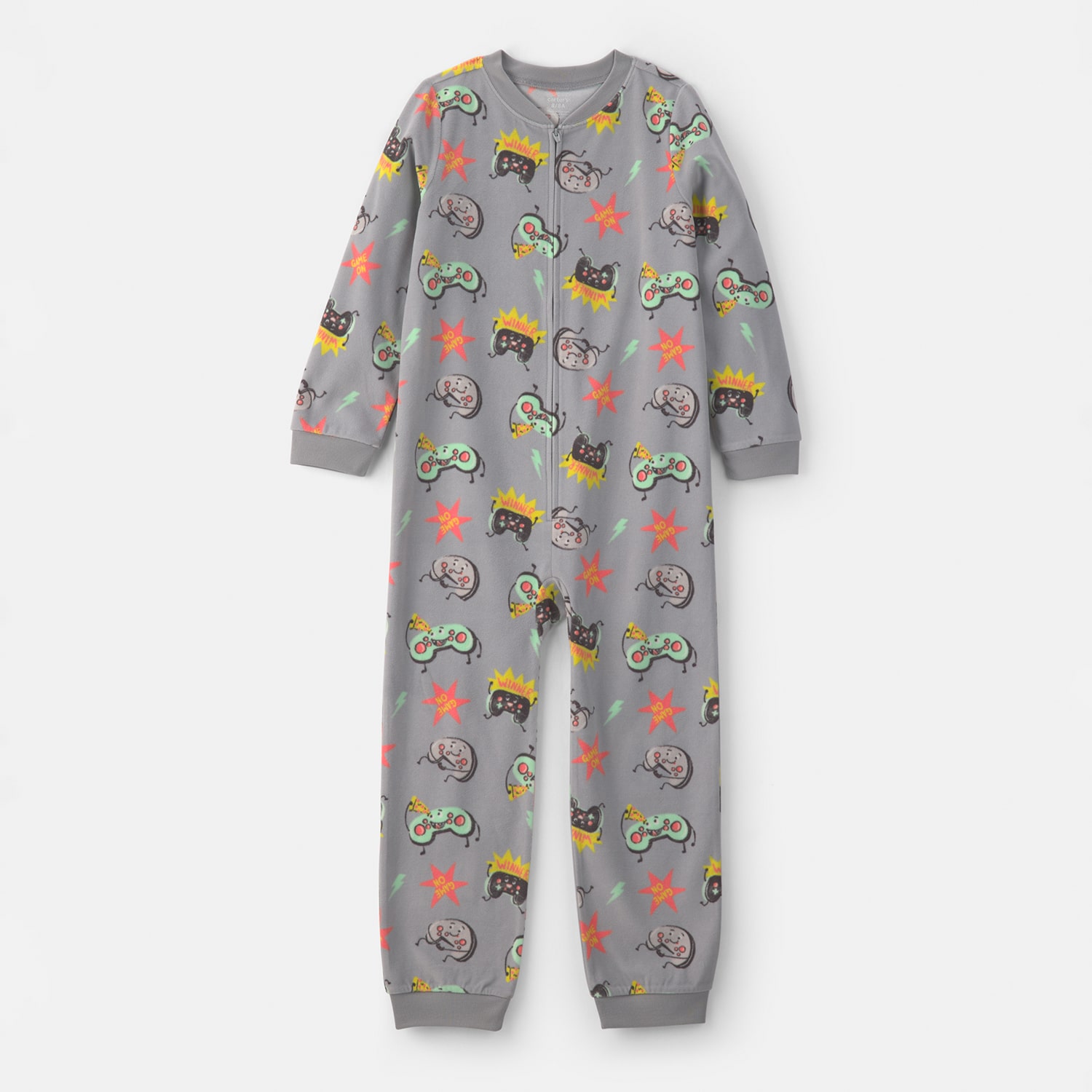 Carter's Little & Big Kid Boys Crew Neck Long Sleeve One Piece Pajama