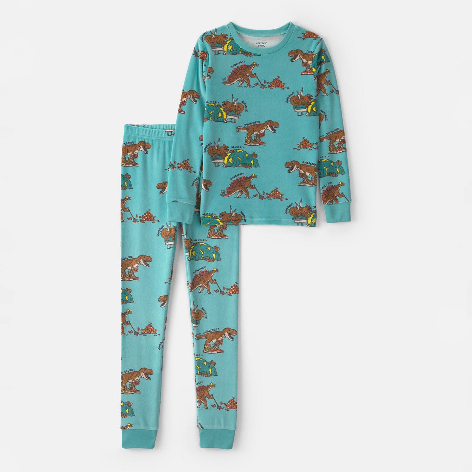 Carter's Little & Big Kid Boys Crew Neck Long Sleeve 2-pc. Pajama Set