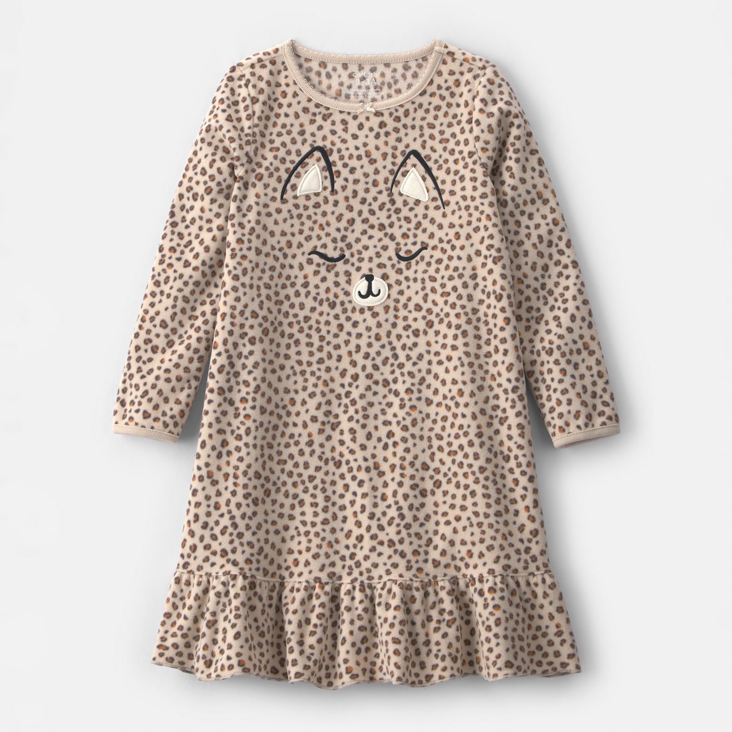 Carter's Little & Big Kid Girls Crew Neck Long Sleeve Nightgown