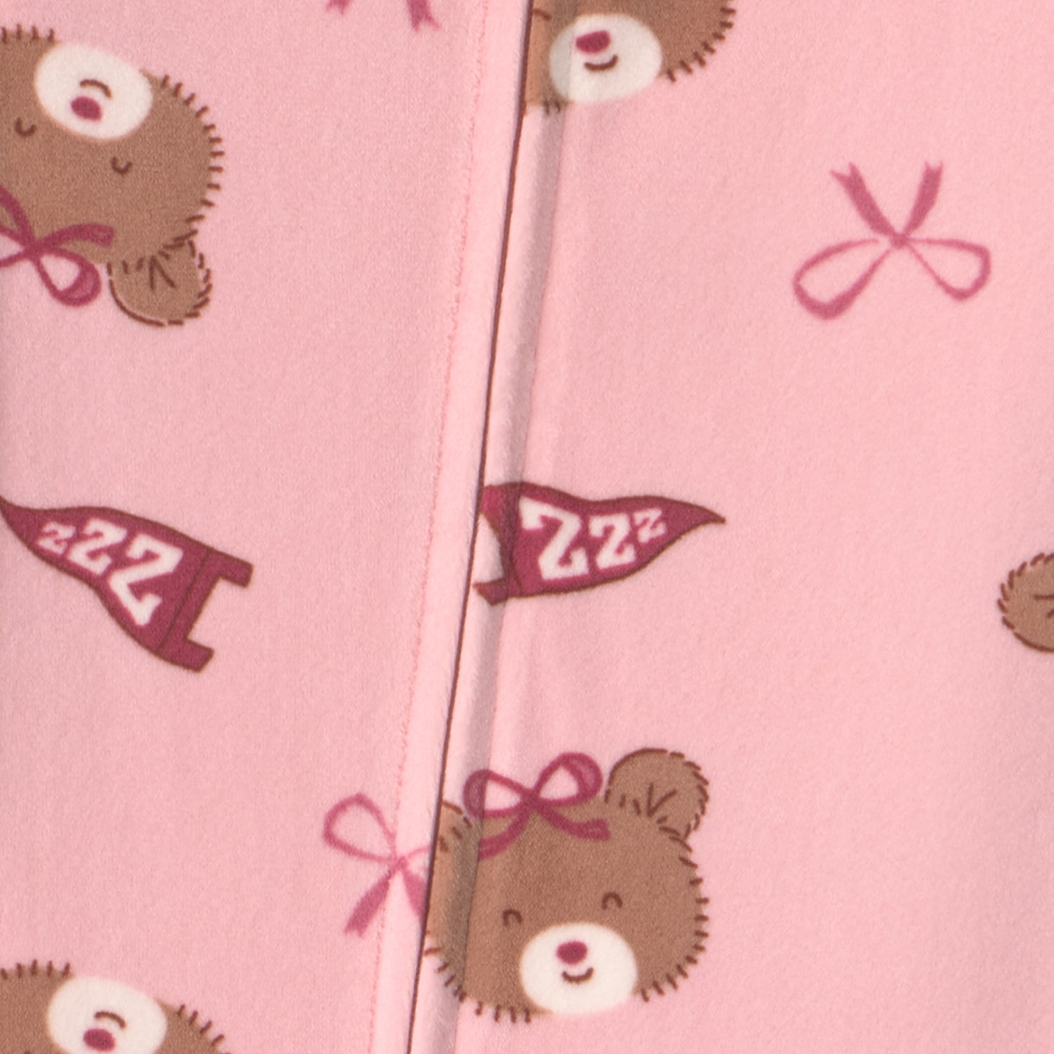 Carter's Toddler Girls Footed Crew Neck Long Sleeve Pajamas