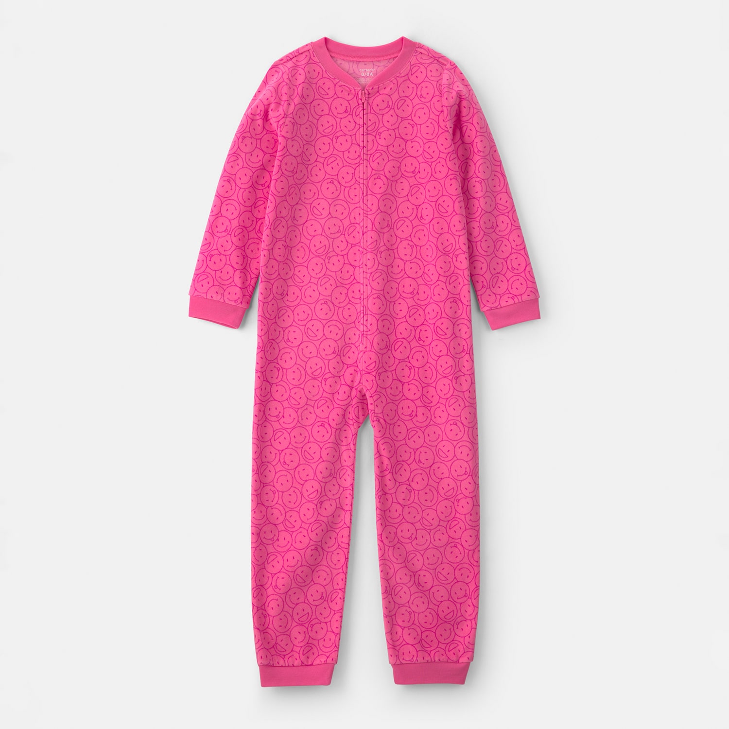 Carter's Little & Big Kid Girls Crew Neck Long Sleeve One Piece Pajama
