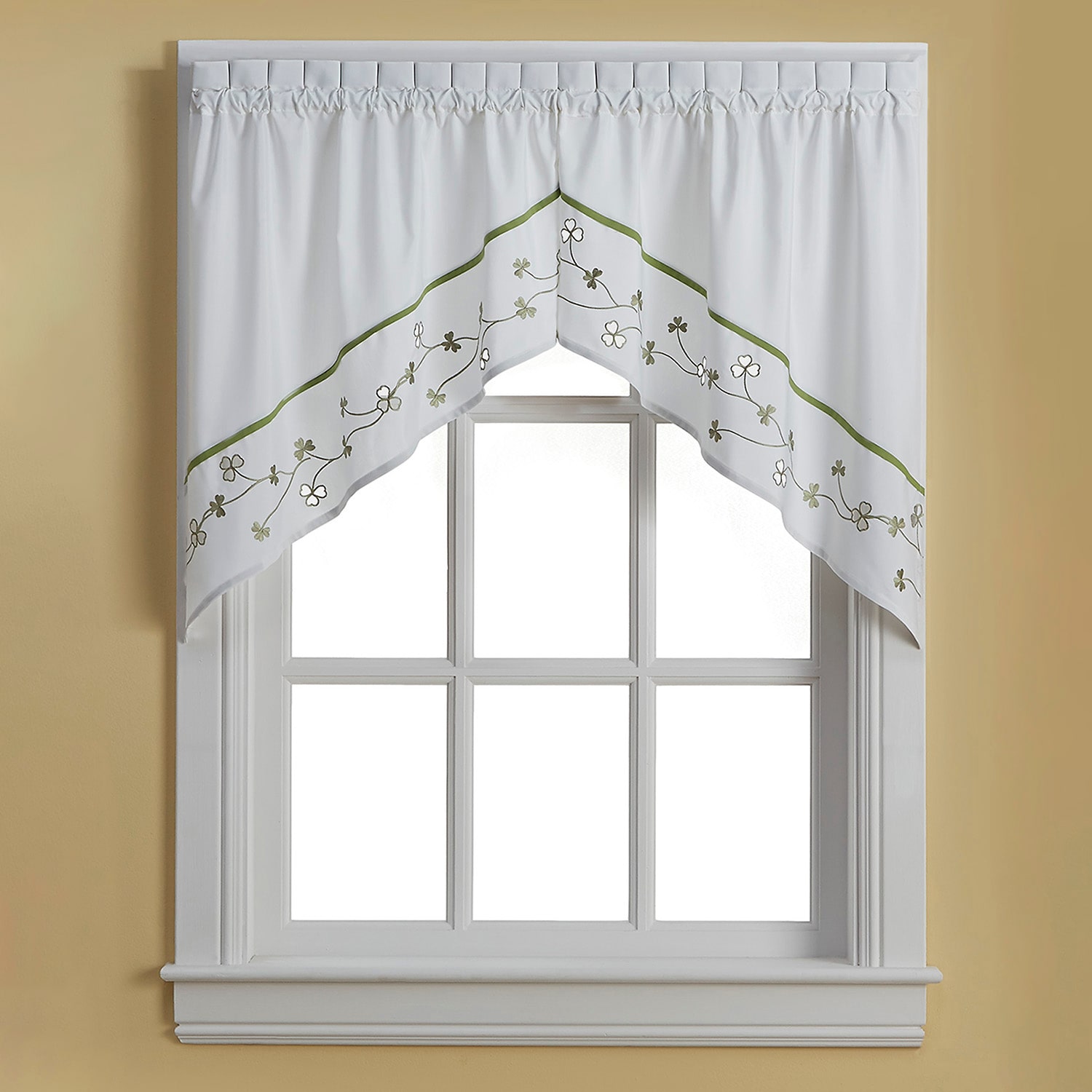 CHF Clover Swag Rod Pocket Valance
