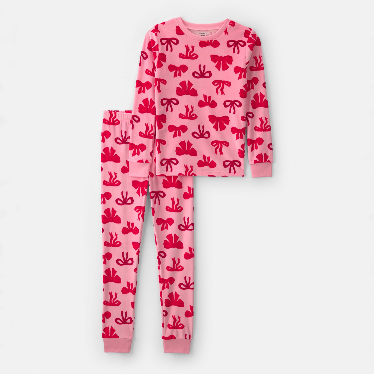 Carter's Little & Big Kid Girls Crew Neck Long Sleeve 2-pc. Pajama Set