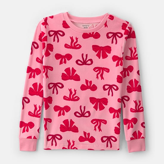 Carter's Dreamplush Little & Big Kid Girls Crew Neck Long Sleeve 2-pc. Pajama Set