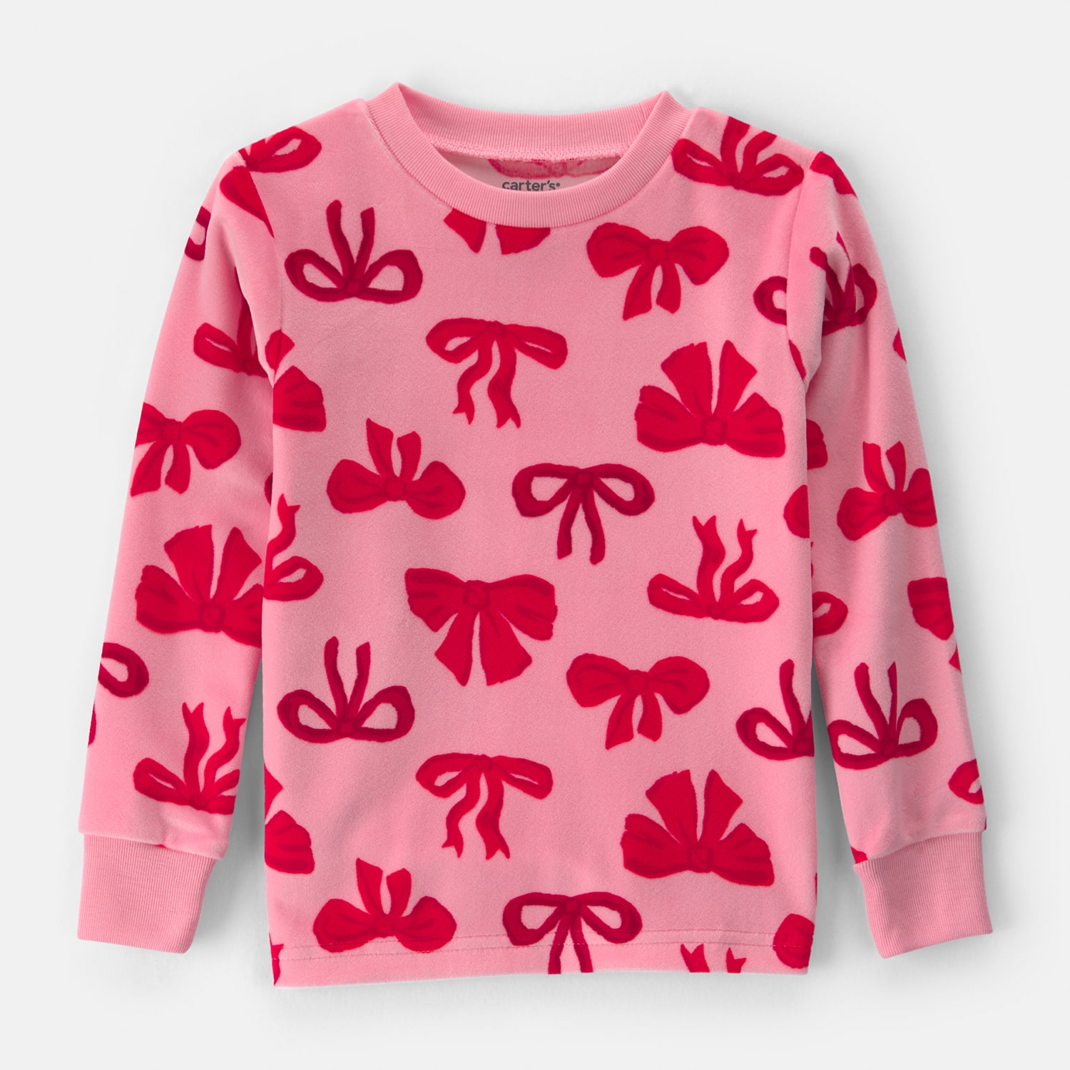 Carter's Dreamplush Toddler Girls Crew Neck Long Sleeve 2-pc. Pajama Set
