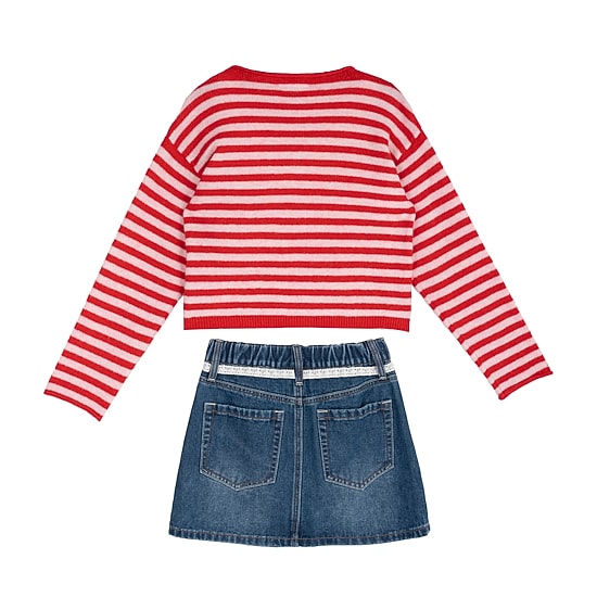 Rare Editions Big Kid Girls Denim 3-pc. Skirt Set